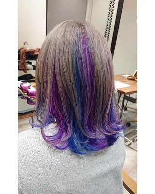 ミディアム カラー ACROあべの店所属・艶カラー/インナー /グラデ/大西小百合のヘアスタイル