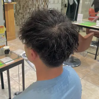 パーマ メンズ YUMEKA🩶/ 透明感カラー🥣のヘアスタイル