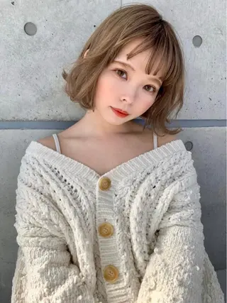ロング カラー パーマ ヘアアレンジ メンズ キッズ ネイル マツエク・マツパ 🎀愛されモテヘア♡ 梅澤夏基🎀のヘアスタイル