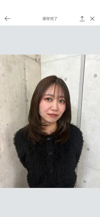 セミロング カラー ドアベルヘアリビング所属・加藤志保 🎗️🫧モデル募集のヘアスタイル