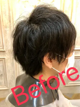 ショート メンズ Carina所属・セン北徒歩５分 キシタクのヘアスタイル