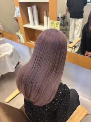 セミロング 🎀暖色カラー🎀 airi♡のヘアスタイル