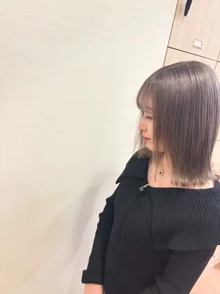 セミロング カラー 【PDfino大通】 サクラ.のヘアスタイル