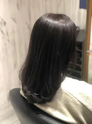 セミロング カラー 永井大樹✨ 透明感カラー✨のヘアスタイル