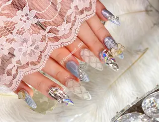 ネイル 23時まで❤︎韓国、 ワンホンネイルのネイルデザイン