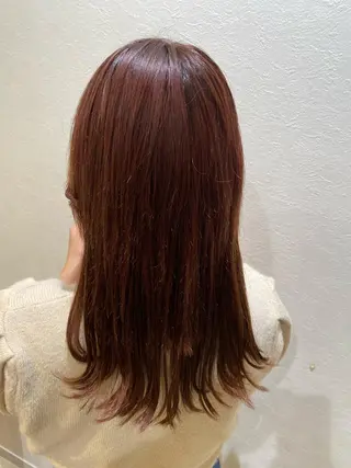 セミロング カラー なな💎韓国系/ 渋谷💎のヘアスタイル