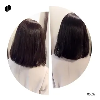 ミディアム カラー ✨縮毛矯正✨髪質改善 ナカシマ ユミのヘアスタイル