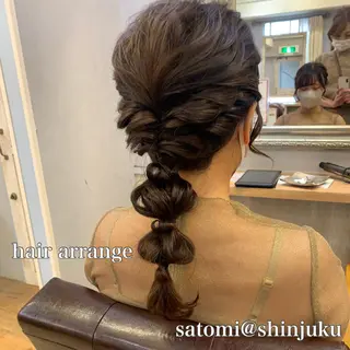 ヘアアレンジ 淡色ふんわりhair 新宿satomiのヘアスタイル