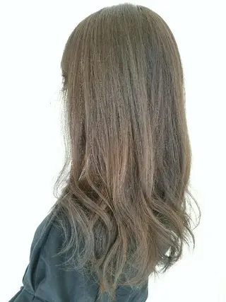 セミロング カラー 髪質改善/ハイライト 小林秀樹のヘアスタイル