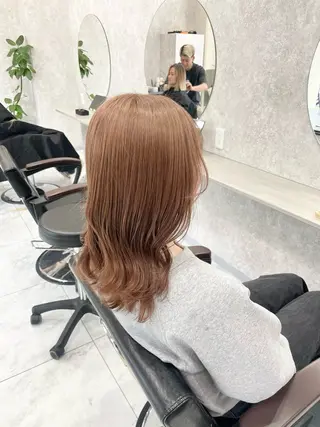 ミディアム 🦋ハイトーン🦋 石山 希理🦋のヘアスタイル