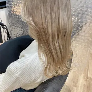 ロング カラー ヘアアレンジ 🧡梅田ハイトーン カラー🧡runaのヘアスタイル