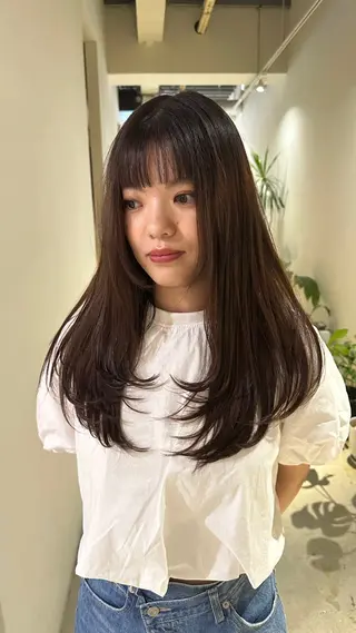 セミロング 太田 渚遊のヘアスタイル