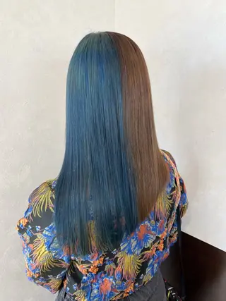 カラー nehus nagaoka所属・🖤複雑履歴ブリーチ Mizuki 🖤のヘアスタイル