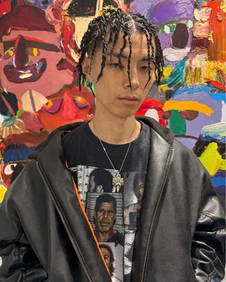 ミディアム ヘアアレンジ メンズ SALOWIN 神宮前５丁目店所属・メンズ/特殊ヘア パーマ🕷️小夏貴也のヘアスタイル