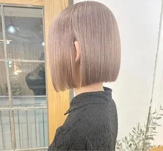 カラー パーマ/ボブ /レイヤー チヒロのヘアスタイル