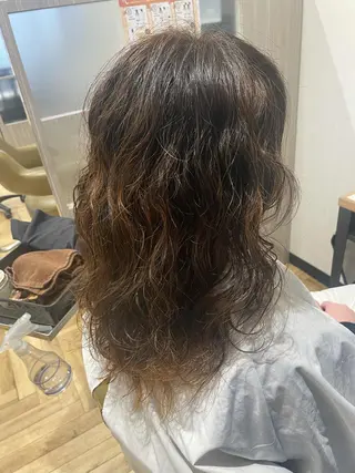ロング パーマ 中村 誠也のヘアスタイル