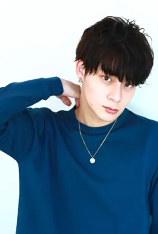 ミディアム カラー パーマ メンズ 【ヘアケア特化型】 newi天王寺のヘアスタイル