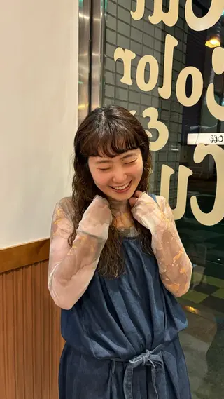 ロング パーマ SASAnagano 堀内未梨のヘアスタイル