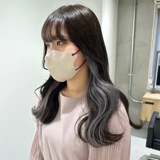 ロング カラー ヘアアレンジ GO TODAY SHARE SALON 原宿本店所属・ブリーチ/ハイトーン 艶カラー/ユリナのヘアスタイル