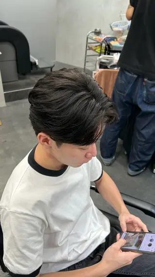 パーマ メンズ 藤平海音/fifth PARKのヘアスタイル