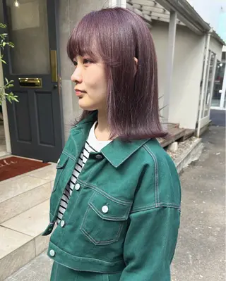 ミディアム カラー レイヤーカット🪄 耳ツボ🎀Ayumiのヘアスタイル