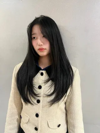 ロング 無料カット/ハイ トーンカラー/きらのヘアスタイル