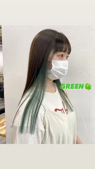 ロング カラー 🧸艶々韓国ヘア 🧁mizunaのヘアスタイル