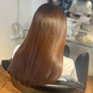 セミロング 縮毛矯正特化 コグスリのヘアスタイル