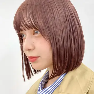ショート カラー 暖色/艶髪/ボブ/ ショート/Ayaのヘアスタイル