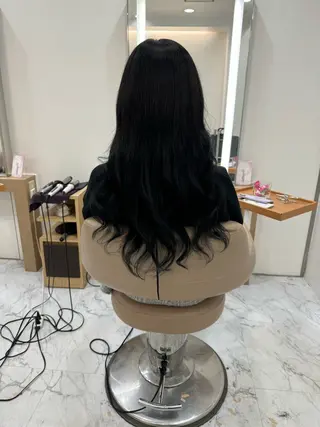 セミロング 濱川響太レディース カットモデルのヘアスタイル