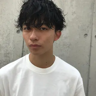 ショート パーマ メンズ 住本 大明のヘアスタイル