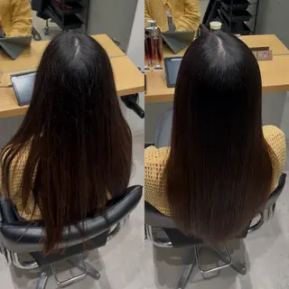 セミロング 髪質改善ヘアケア 艶髪特化/上田のヘアスタイル