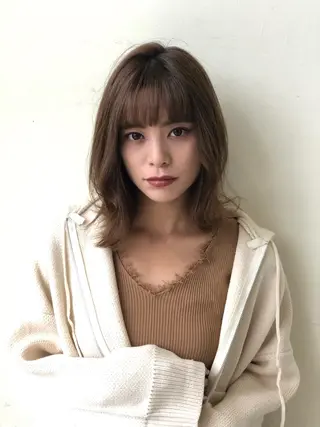 ミディアム カラー ハピネスフィール所属・江藤 菜緒里のヘアスタイル
