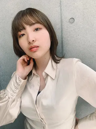 ミディアム カラー ルーツカラー/ デザインカラー/井川のヘアスタイル