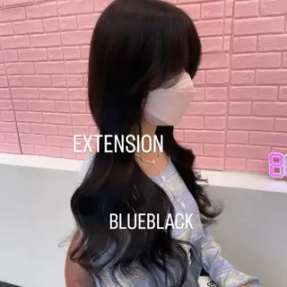 ロング カラー エクステ🩵ブリーチ 韓国ヘア🩵KAEのヘアスタイル