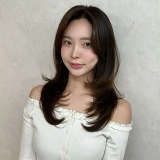 パーマ コテ巻き風パーマ 専門店　モモのヘアスタイル