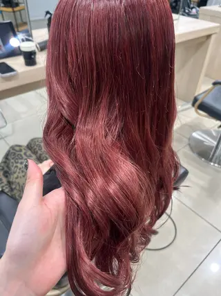 ロング カラー 巖本 真希のヘアスタイル