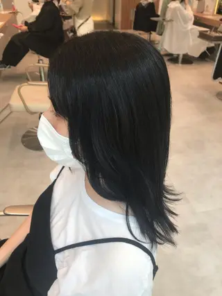 セミロング 木野田 萌のヘアスタイル