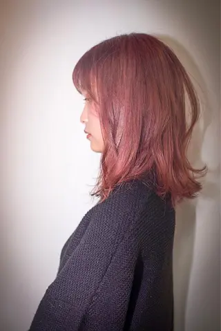 ミディアム カラー GIRL所属・ダメージレスサロン✨ kayo🌱のヘアスタイル