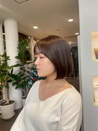 ショート DIFINOaoyama所属・🎧ayaka/ボブ /透明感カラー 🩵のヘアスタイル