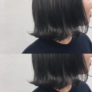 ミディアム カラー RINA🧤 デザインとボブのヘアスタイル