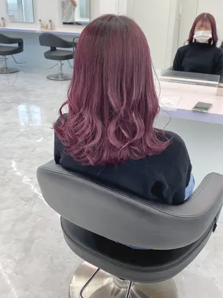 ミディアム カラー パーマ ヘアアレンジ メンズ 🤍透明感カラー🤍 ブリーチ🤍AINEのヘアスタイル