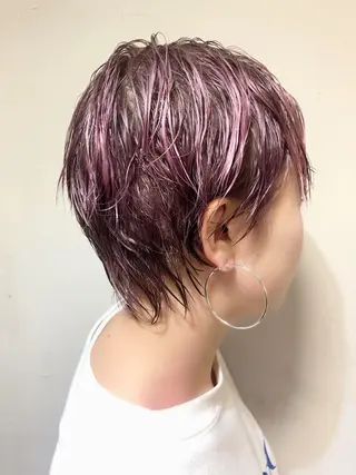 ショート カラー 千葉 郁也のヘアスタイル