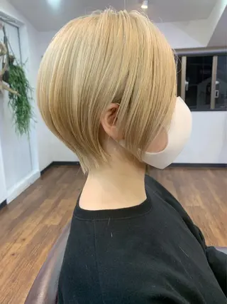 ショート 縮毛矯正/ショート/ レイヤー/畑中正敏のヘアスタイル