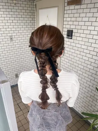 ヘアアレンジ 垢抜けヘアメイク🫧 JURI🪽のヘアスタイル