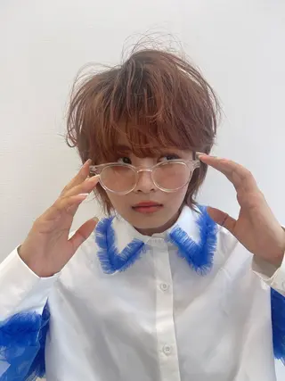 カラー 石原圭悟 /ショート/艶カラーのヘアスタイル