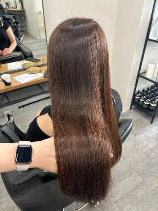 ロング カラー 渡邊 彩花のヘアスタイル