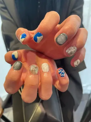 ネイル るか/透明感 カラー/アレンジのヘアスタイル