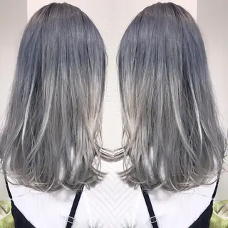 ミディアム カラー シールエクステ⭐️ オオミタクヤのヘアスタイル