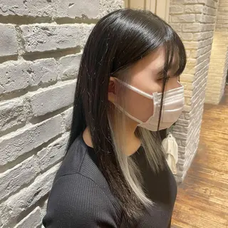 セミロング カラー 【美ボブ. カラー】midoのヘアスタイル